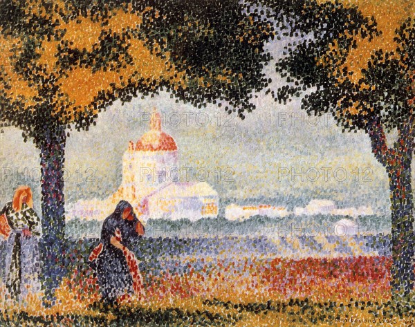 'The Church of Santa Maria degli Angeli Near Assisi', 1909. Creator: Henri-Edmond Cross.