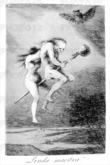 'Pretty teacher!', 1799. Artist: Francisco Goya