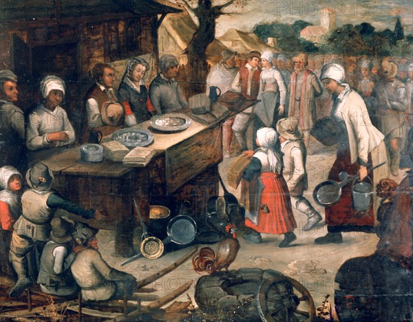 'The Presentation of Gifts', c1584-1638. Artist: Pieter Brueghel the Younger