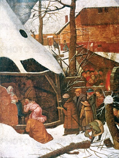 'The Adoration of the Magi' (detail), c1584-1638. Artist: Pieter Brueghel the Younger