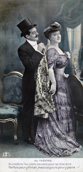 'Vintage French postcard', c1900. Artist: Unknown