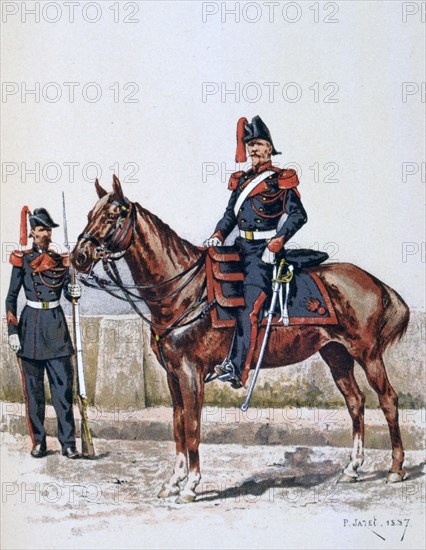 Parisian Republican Guard, 16 May 1848 - 1 Febuary 1849 (1887). Artist: A Lemercier