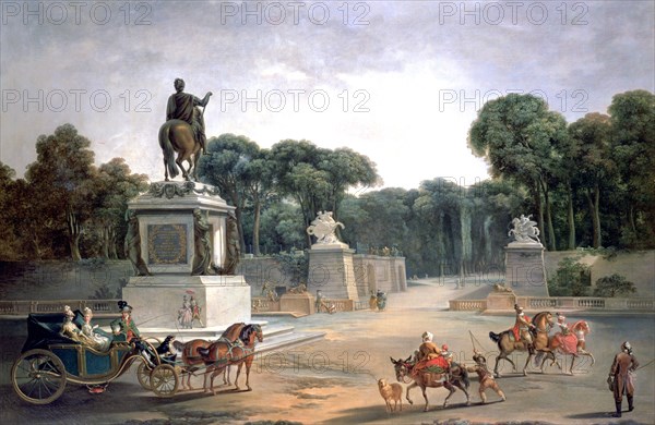 'Entrance to the Palace of Louis XV', 1775. Artist: Jean Baptiste Le Prince