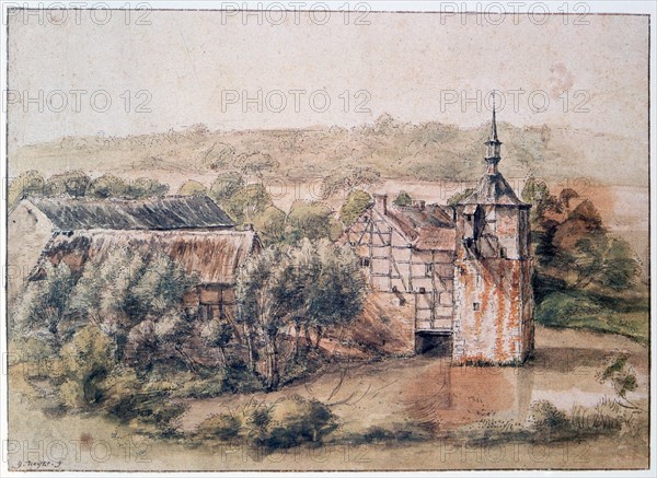 'Landscape with Houses', c1643-1687. Artist: Gillis Neyts