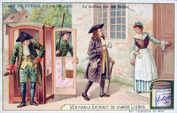 The doctor makes his visits, c1900. Artist: Unknown