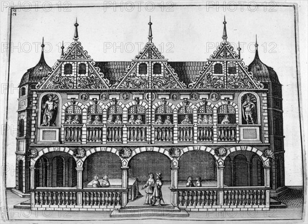 Chateau design, 1664. Artist: Georg Andreas Bockler