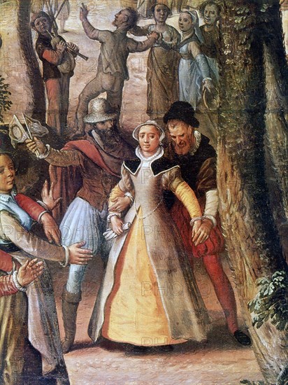 'Country Celebration', (detail), 1563. Artist: Joachim Beuckelaer