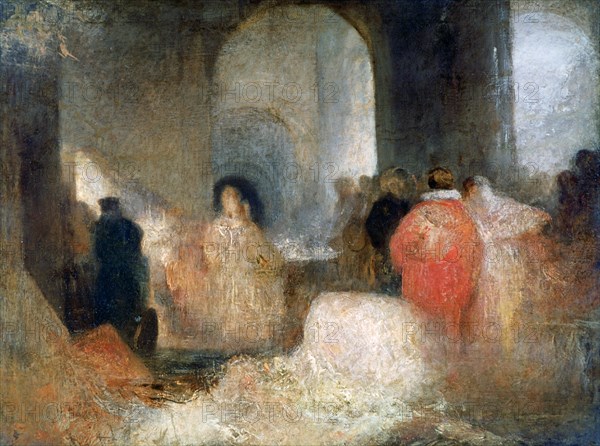 'Dinner in a Great Room with Figures in Costume', c1830-1835. Artist: JMW Turner