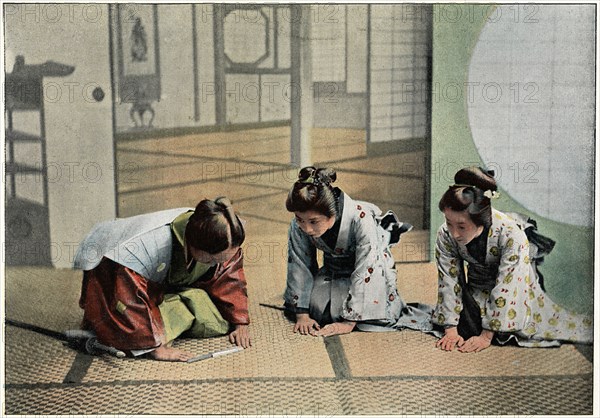 'A Ceremony in Japan', c1890. Artist: Charles Gillot