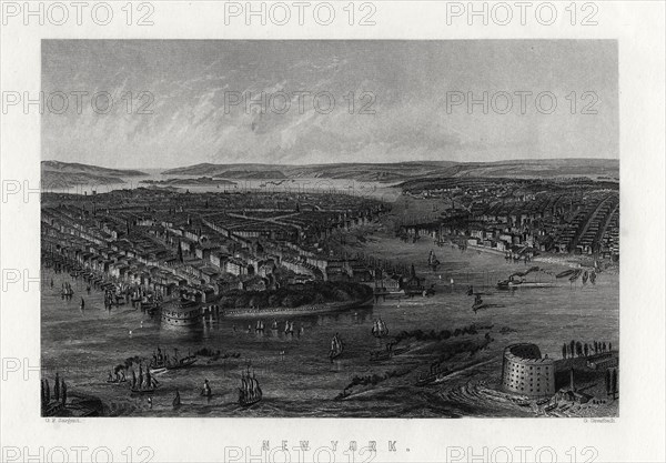 'New York', United States of America, 1883. Artist: G Greatbach