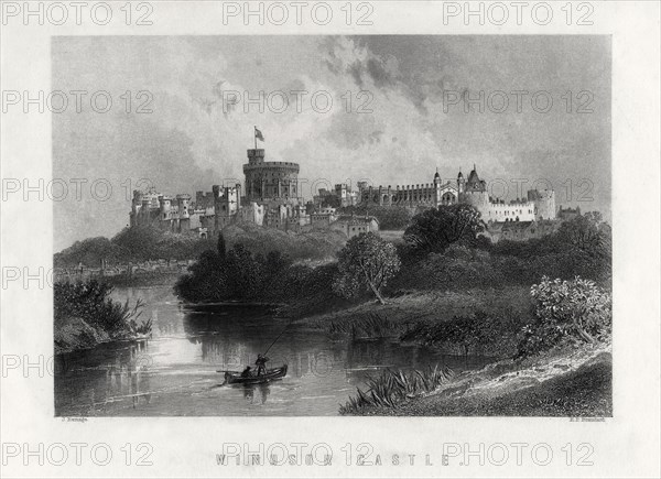 'Windsor Castle', England, 1883. Artist: Edward Paxman Brandard