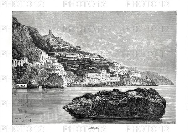 Amalfi, Italy, 1879. Artist: Charles Barbant