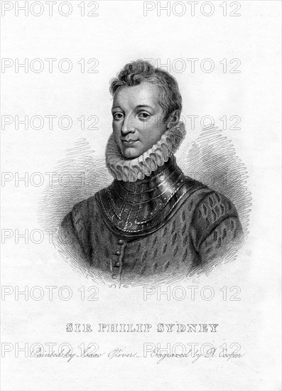 Sir Philip Sidney, English poet, courtier and soldier, 19th century. Artist: R Cooper