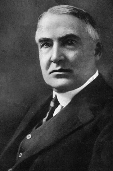 Warren G Harding, 29th President of the United States, (1933). Artist: Unknown