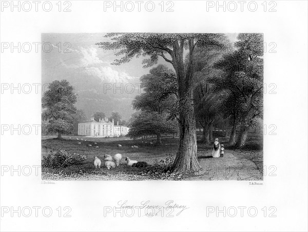 Lime Grove, Putney, 1846.Artist: TA Prior