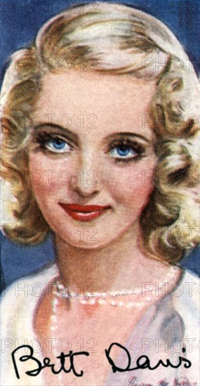 Bette Davis, (1908-1989), two-time Academy Award winning American actress, 20th century. Artist: Unknown