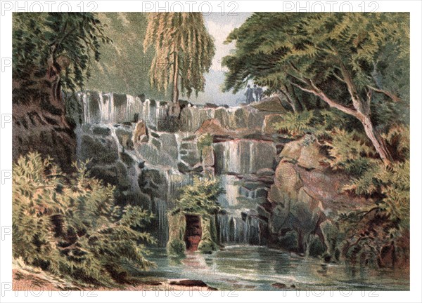 'Cascade at Virginia Water', 1880. Artist: Unknown