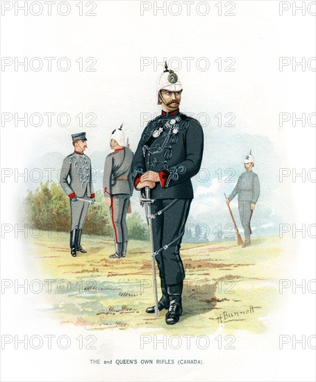 'The 2nd Queen's Own Rifles (Canada)', c1890.Artist: H Bunnett