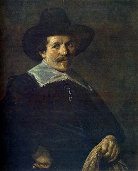 'Portrait of a Man holding Gloves', c1645, (1912).Artist: Frans Hals