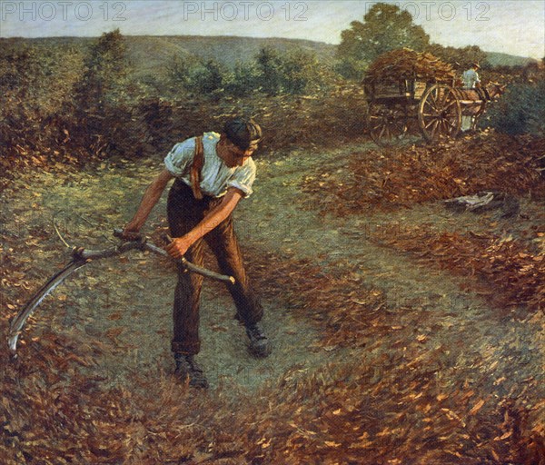 'Mowing Bracken', c1903, (1912).Artist: Henry Herbert la Thangue