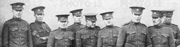 A group of Canadian soldiers, 1914. Artist: Unknown