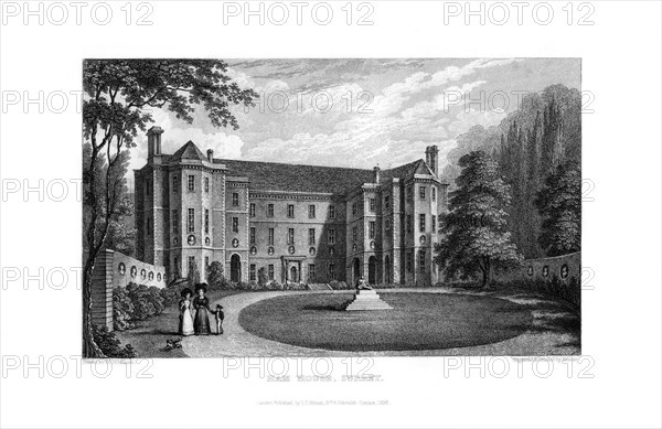 Ham House, Richmond upon Thames, Surrey, 1830.Artist: Fenner, Sears & Co