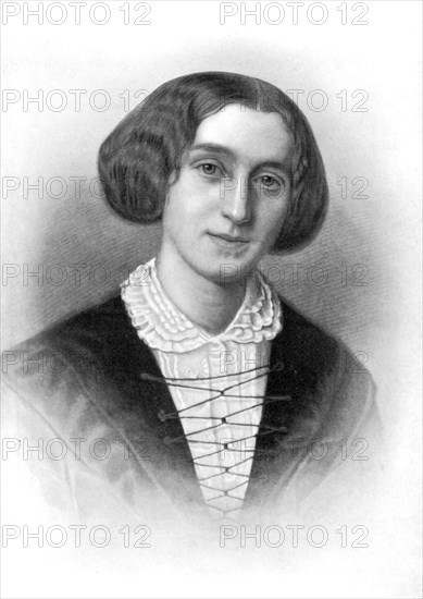 George Eliot, 19th century English novelist, (1902).Artist: Francois d'Albert Durade