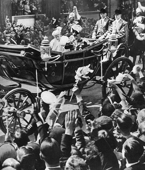 Jubilee cheer for the king and queen, 1935. Artist: Unknown