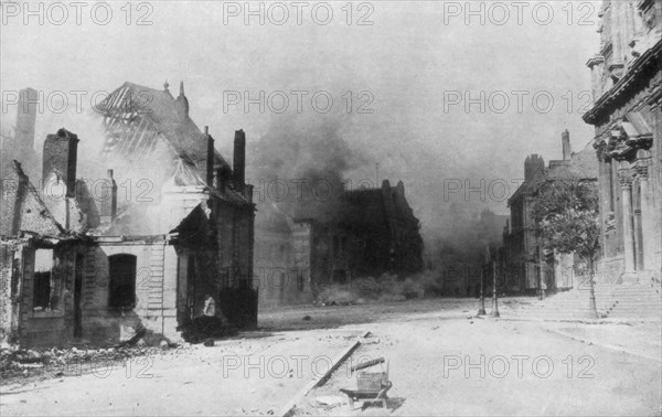 The ruins of Cambrai, France, First World War, 1918. Artist: Unknown ...