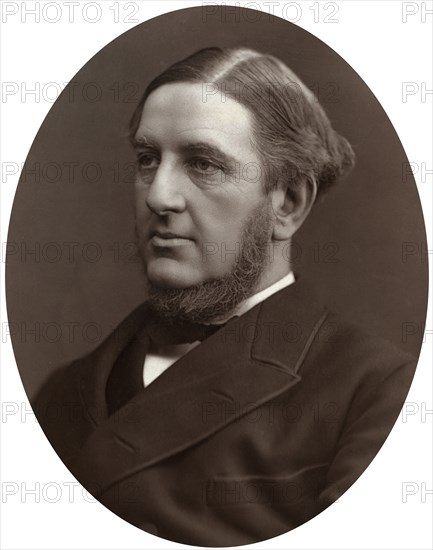 Sir William Vernon Harcourt QC, MP, Professor of International Law at Cambridge University, 1877.Artist: Lock & Whitfield