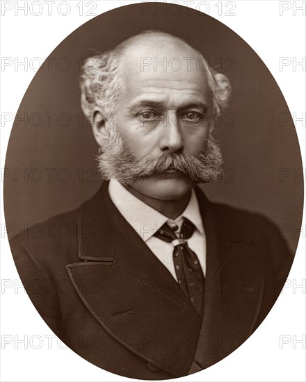 Sir Joseph Bazalgette, CB, British civil engineer, 1877.Artist: Lock & Whitfield