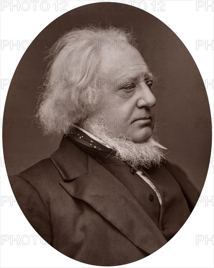 Sir Henry Cole, KCB, British designer, civil servant and writer, 1877.Artist: Lock & Whitfield