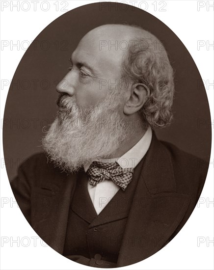 Sir John Gilbert, RA, President of the Society of Painters in Water-Colours, 1877.Artist: Lock & Whitfield