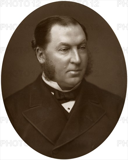 Hon Sir James Charles Mathew, LLD, Judge of the High Court of Justice, 1883. Artist: Lock & Whitfield