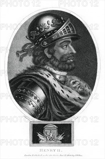 Henry II, King of England, (1804).Artist: J Chapman