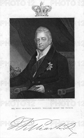 William IV of the United Kingdom, 19th century.Artist: J Cochran