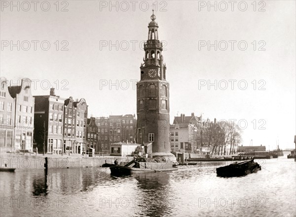 The Montelbaanstoren, Amsterdam, 1898.Artist: James Batkin