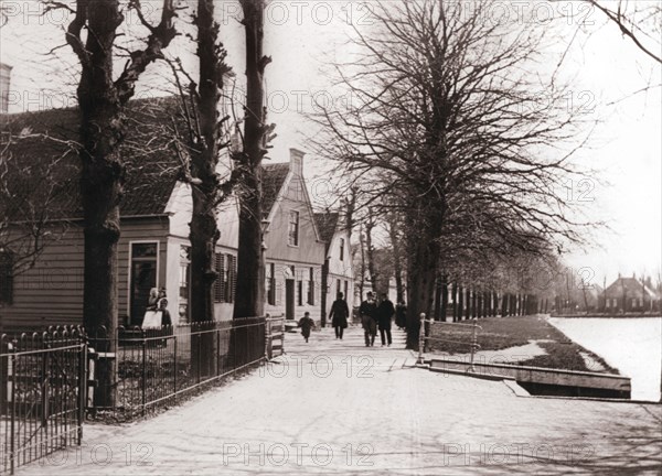 Canal bank, Broek, Netherlands, 1898.Artist: James Batkin