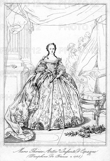 Maria-Teresa of Spain, daughter of King Philip V of Spain, (1726-1746). Artist: Unknown