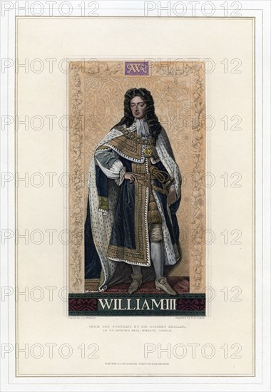 William III, King of England, Scotland and Ireland.Artist: William Home Lizars