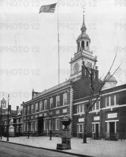 Independence Hall, Philadelphia, USA, late 19th century.Artist: John L Stoddard