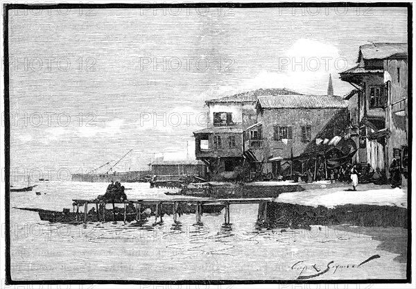 The marina, Larnaca, Cyprus, 1900. Artist: Unknown