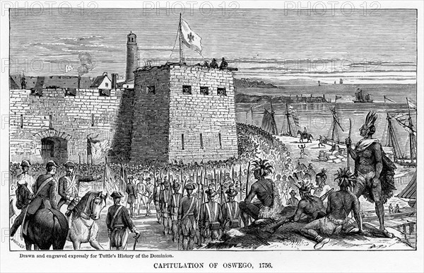 'Capitulation of Oswego, 1756', (1877). Artist: Unknown