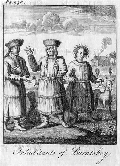 'Inhabitants of Buratskoy', c18th century. Artist: Unknown