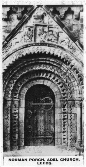 'Norman Porch, Adel Church, Leeds', c1920s. Artist: Unknown