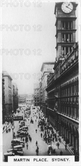 Martin Place, Sydney, 1928. Artist: Unknown