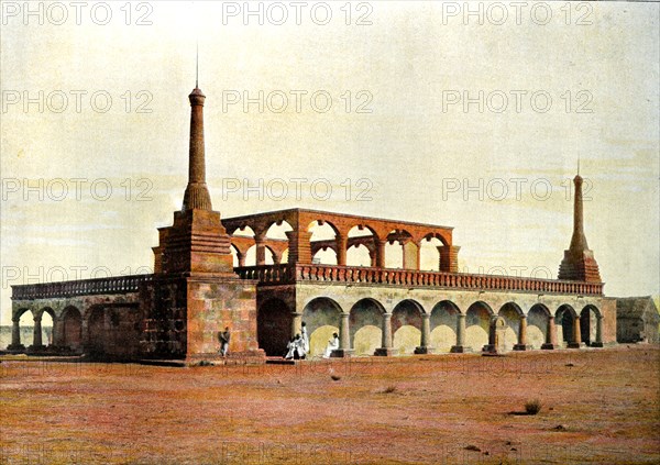 Mausoleum of the ex-first minister and his family, Madagascar, late 19th century. Artist: Gillot