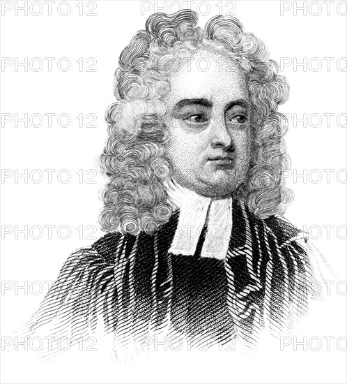 Jonathan Swift, Anglo-Irish priest, satirist, essayist, political pamphleteer, and poet, (c1850). Artist: Unknown