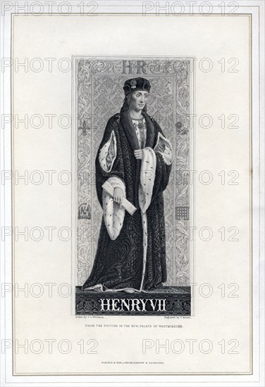 Henry VII of England, (19th century).Artist: T Brown