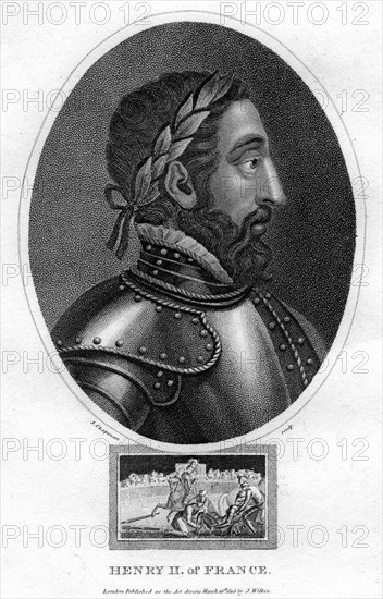 Henry II, King of France, (1805).Artist: J Chapman